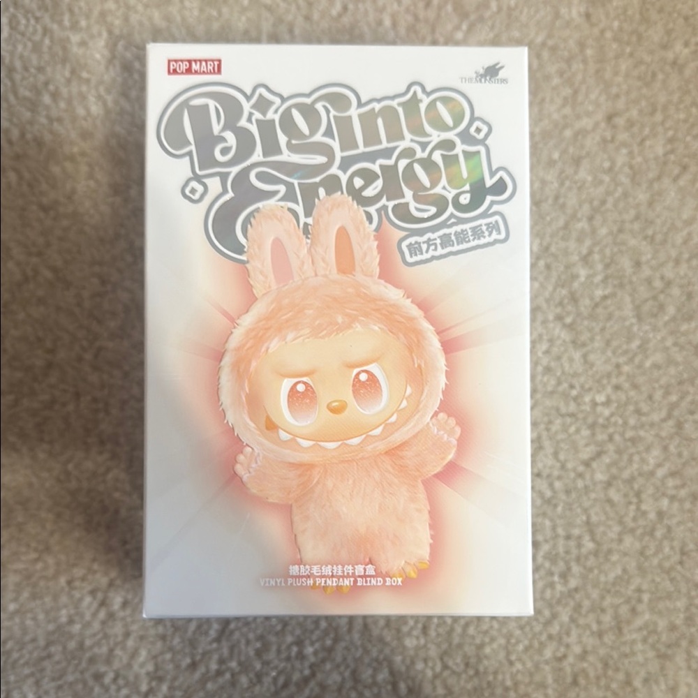 Pop Mart Big Into Energy Plush Toy - Pink